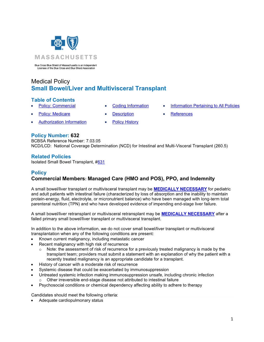 632 Small Bowel, Liver, and Multivisceral Transplant