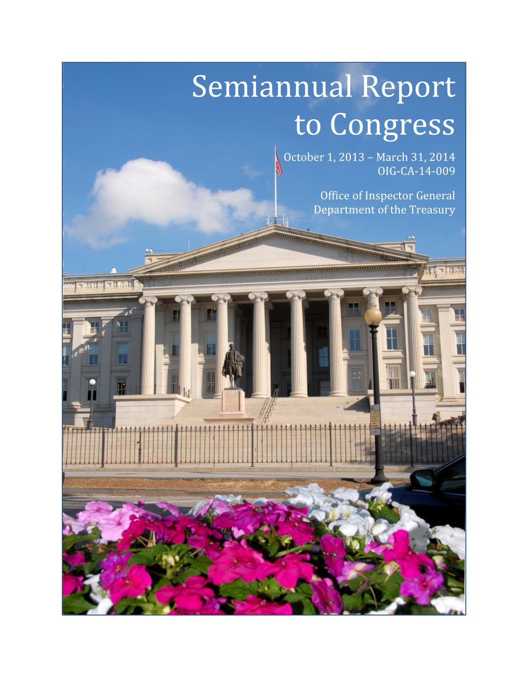 Semiannual Report to Congress Mar 2014
