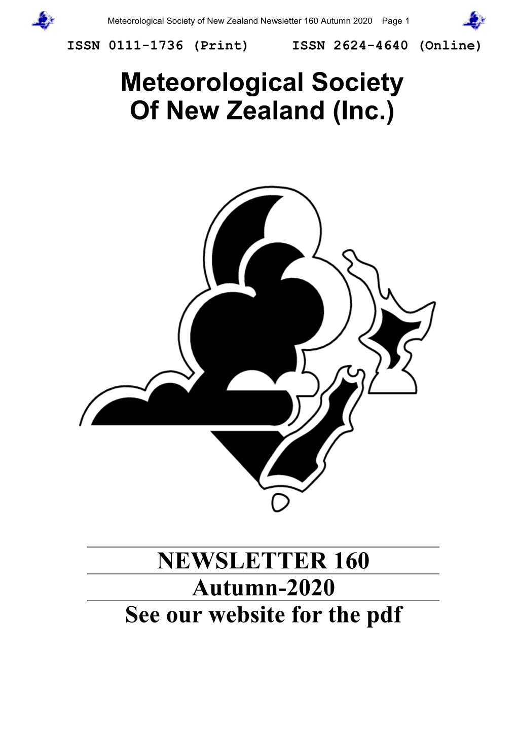 Meteorological Society of New Zealand (Inc.)