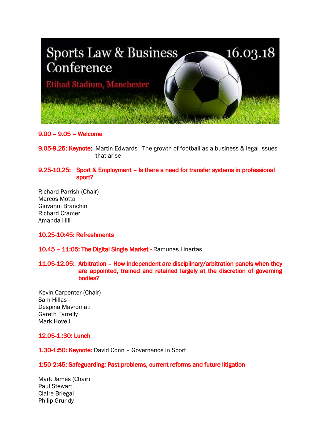 Martin Edwards - the Growth of Football As a Business & Legal Issues That Arise