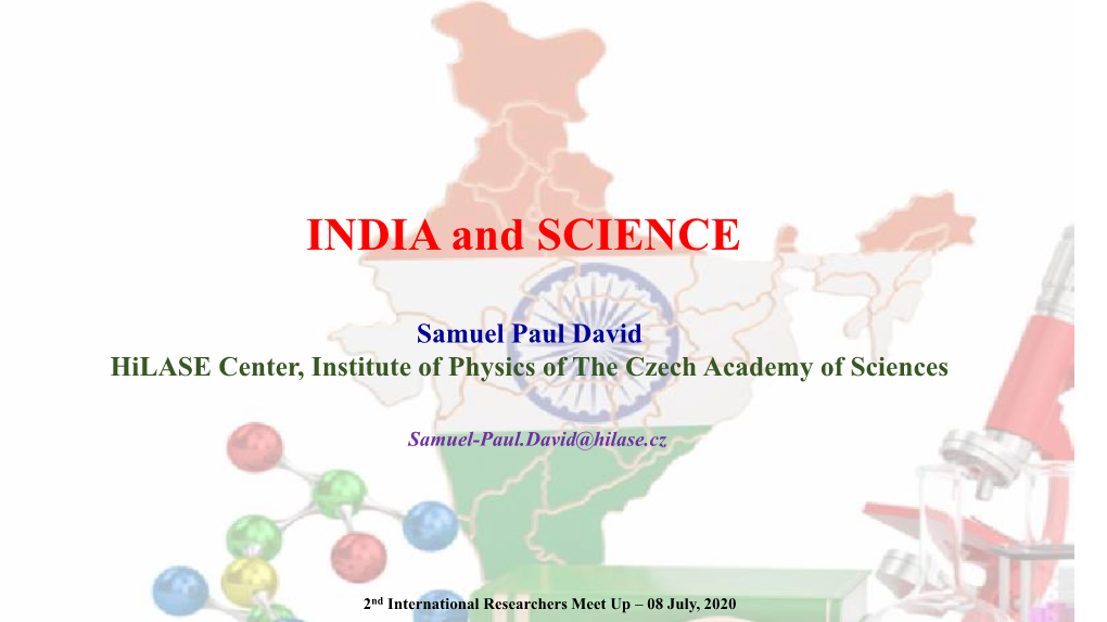 INDIA and SCIENCE