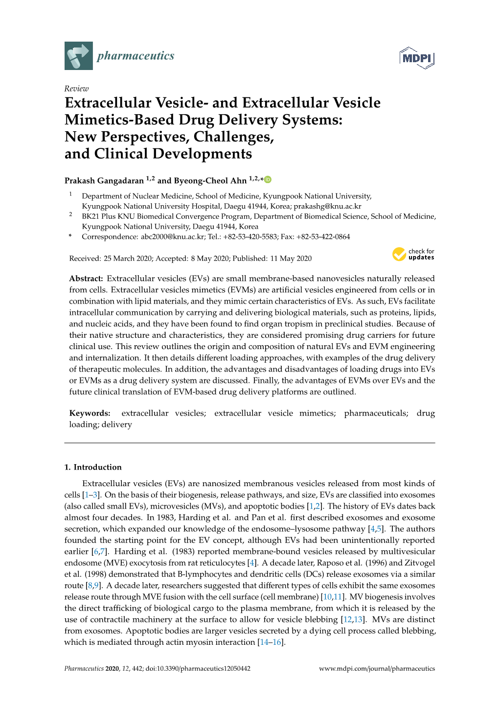 Extracellular Vesicle- and Extracellular Vesicle Mimetics-Based Drug Delivery Systems: New Perspectives, Challenges, and Clinical Developments