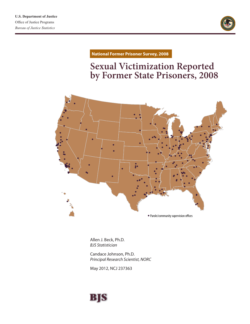 Sexual Victimization Reported by Former State Prisoners, 2008