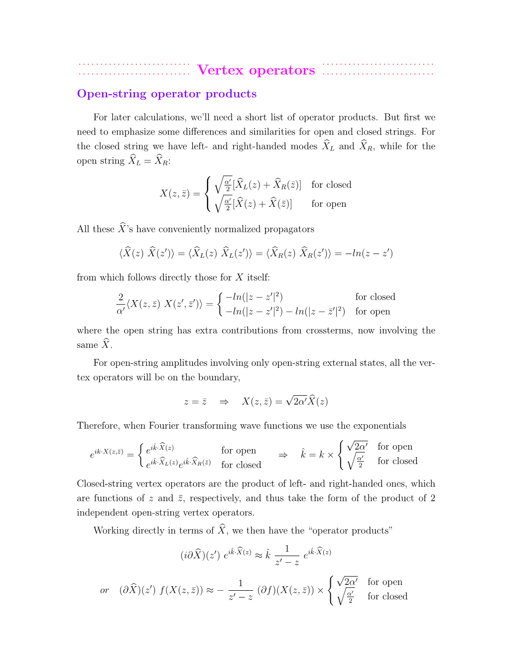 Vertex Operators