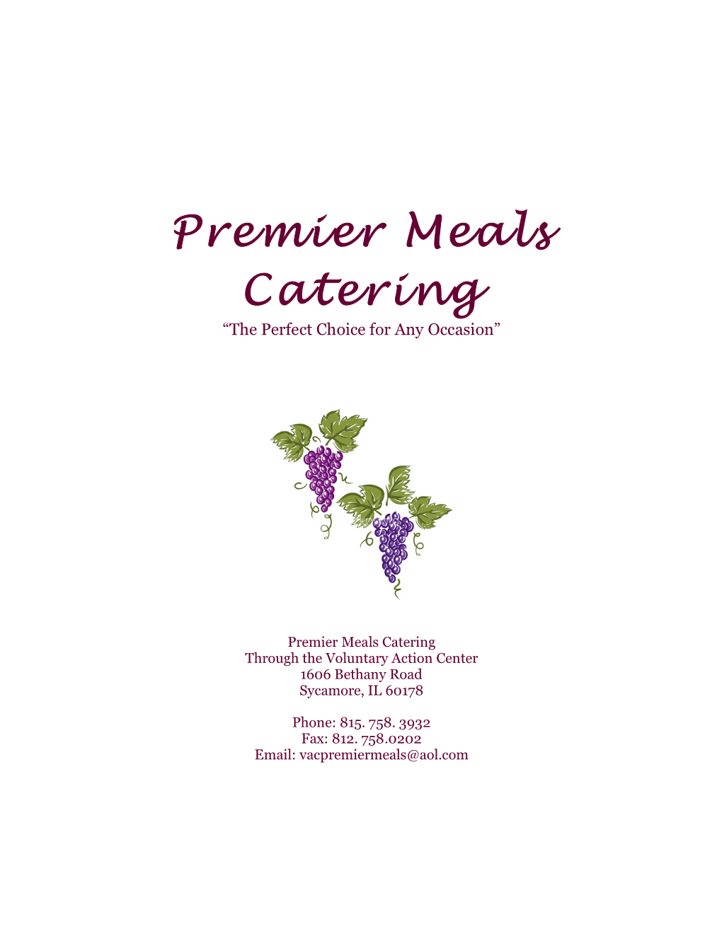 Premier Meals Catering “The Perfect Choice for Any Occasion”