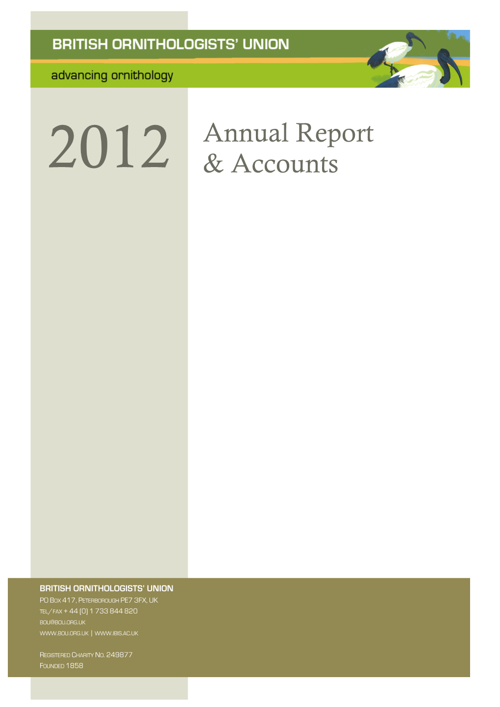 2012 Annual Report of Council 2013 03 11