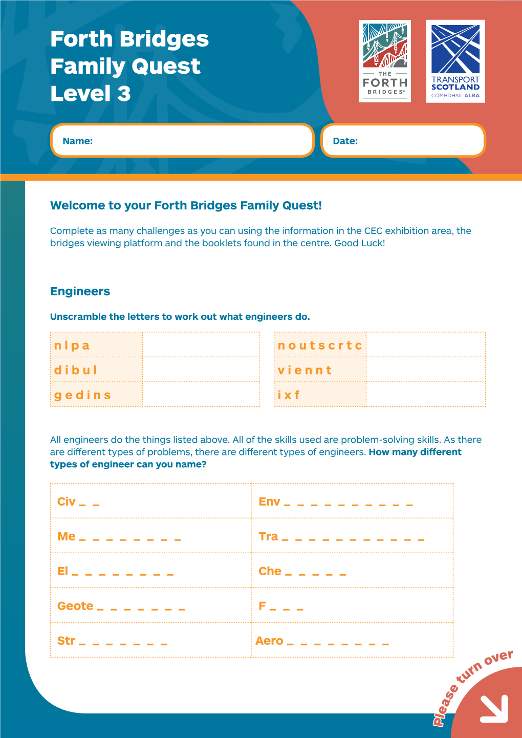 Forth Bridges Family Quest Level 3