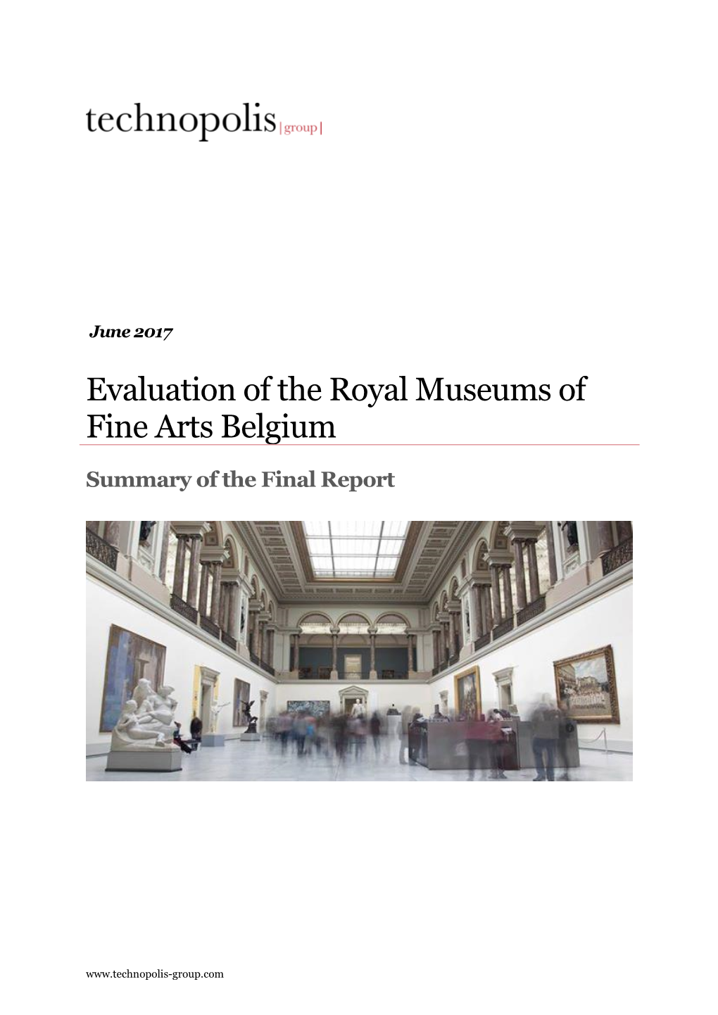 Evaluation of the Royal Museums of Fine Arts Belgium