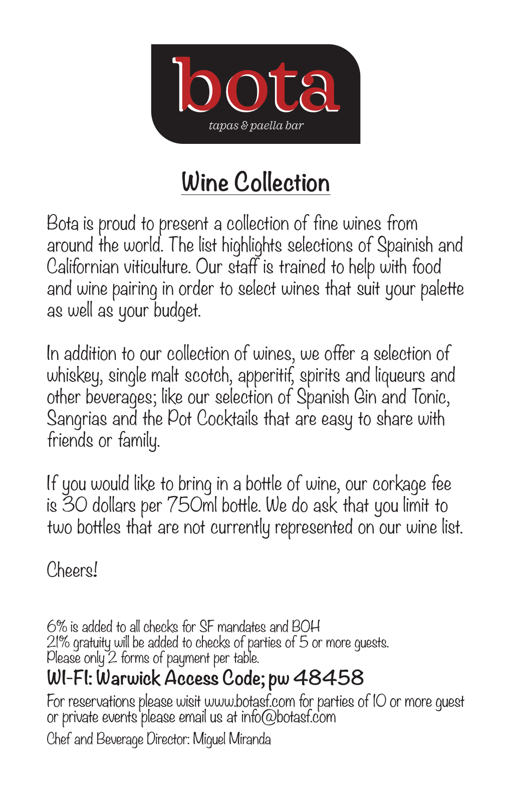 Wine Collection