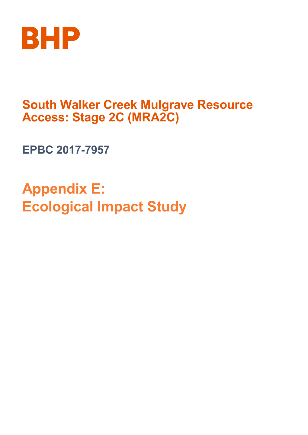 Ecological Impact Study