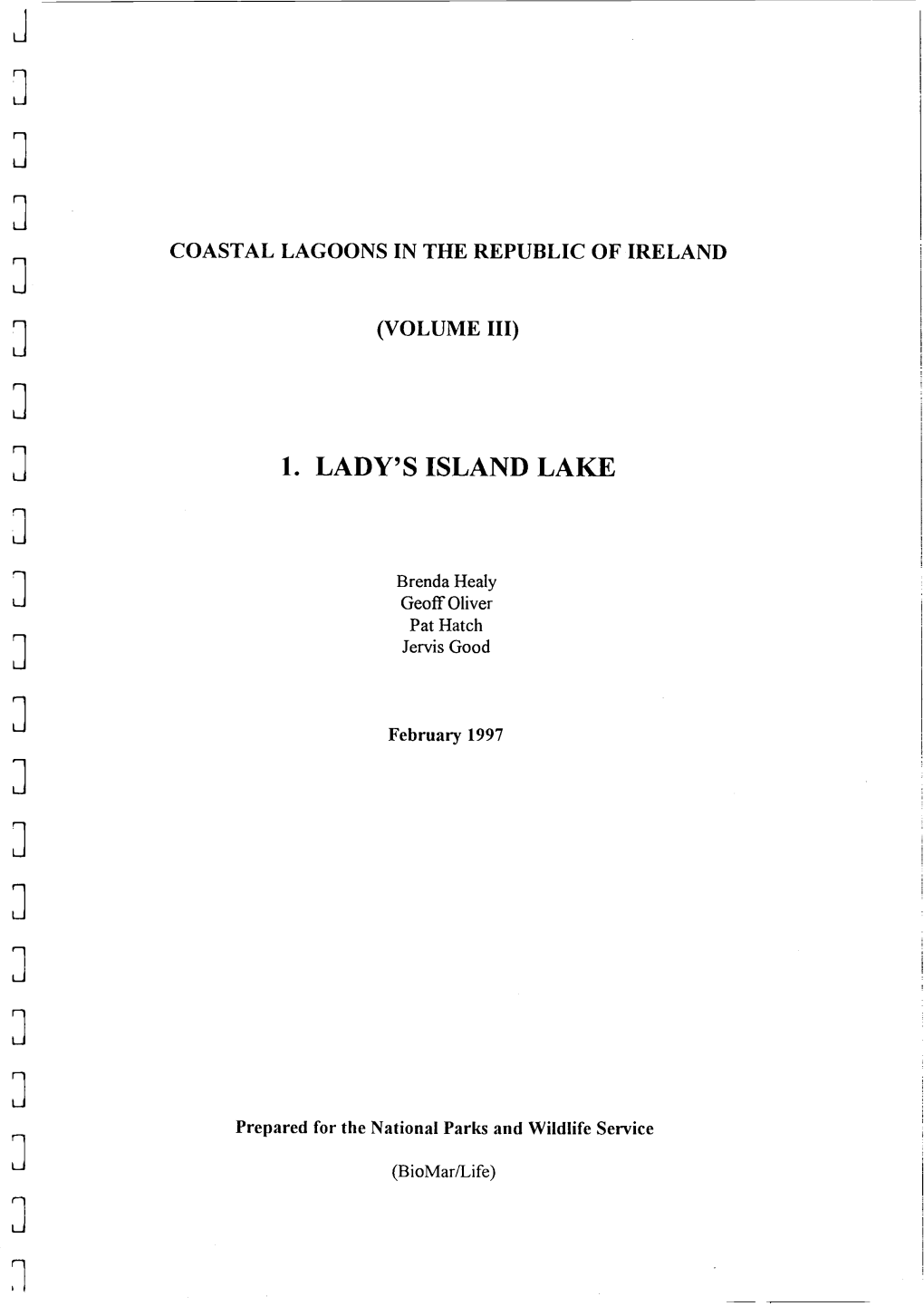 1. Lady's Island Lake J