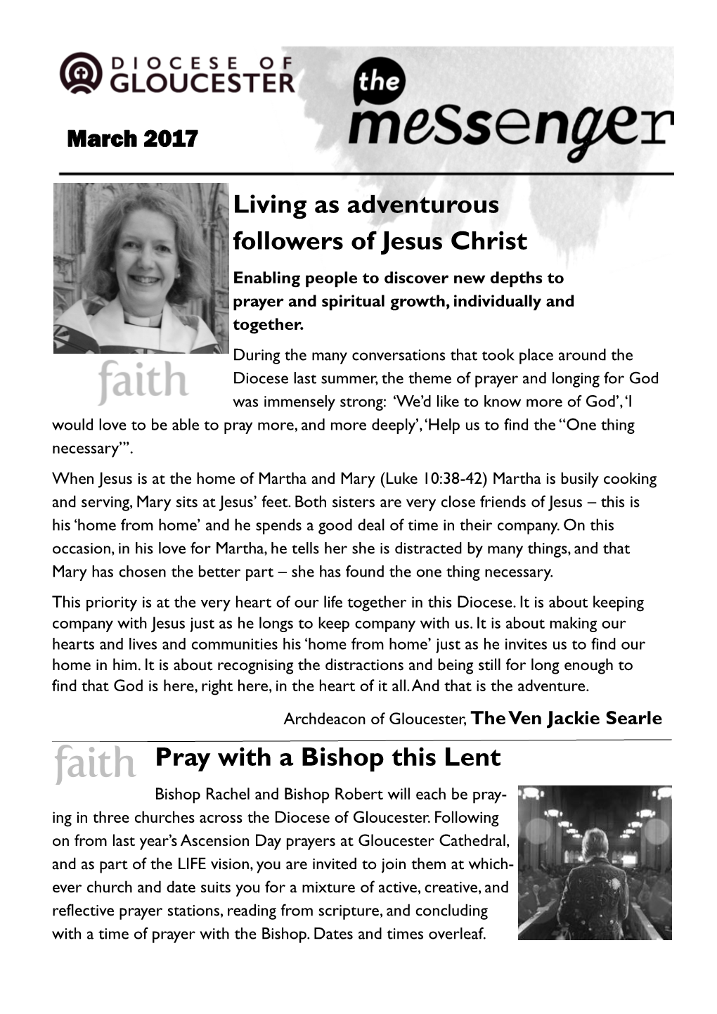 Living As Adventurous Followers of Jesus Christ Pray with a Bishop This Lent