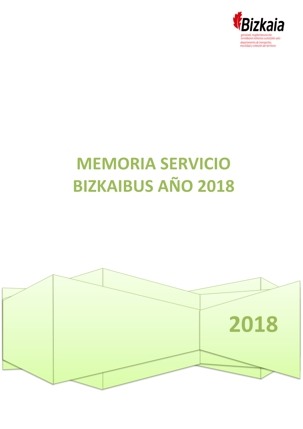 Memoria Servicio Bizkaibus Año 2018