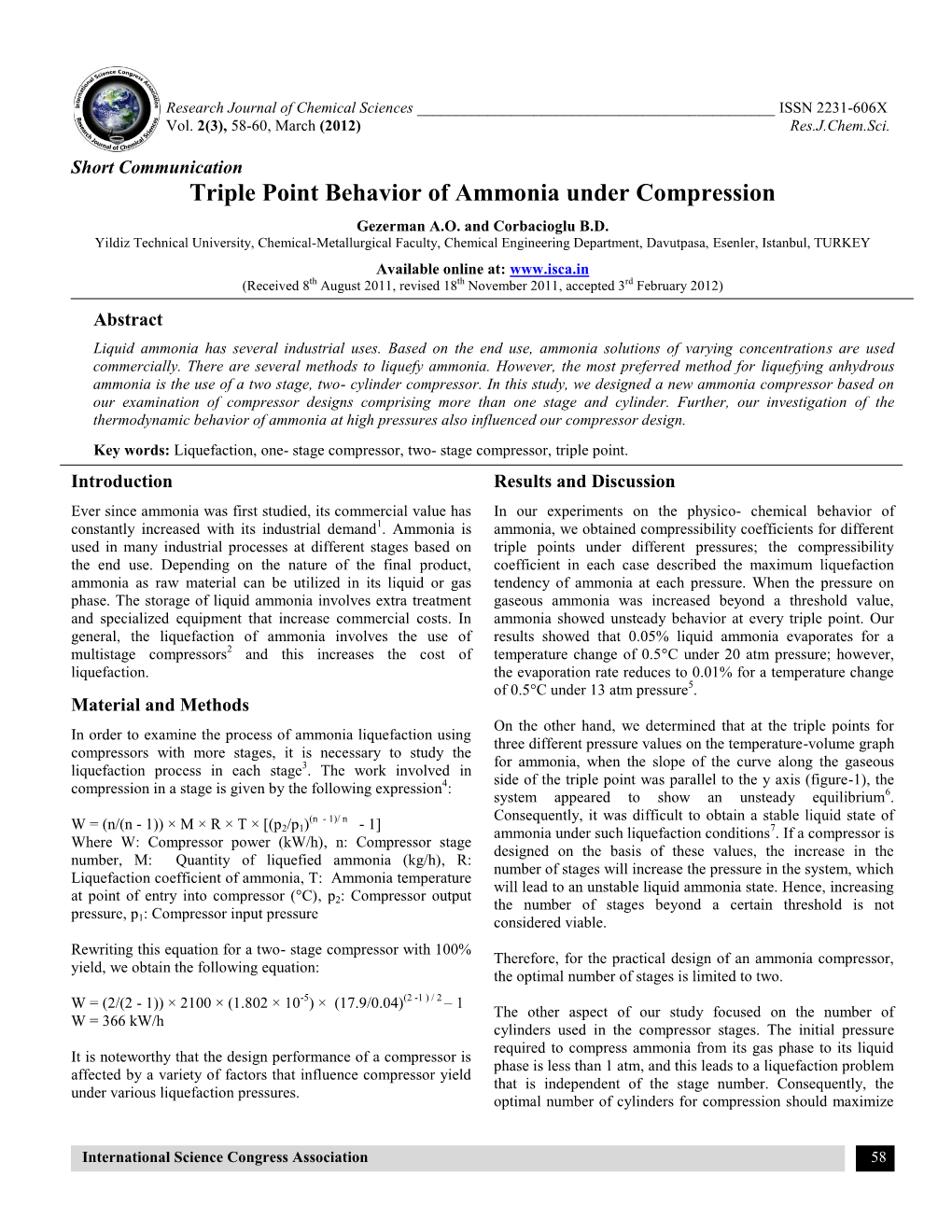 Triple Point Behavior of Ammonia Under Compression