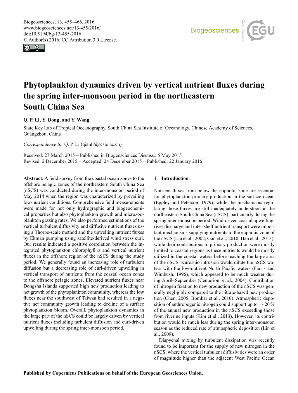 Phytoplankton Dynamics Driven by Vertical Nutrient Fluxes During The