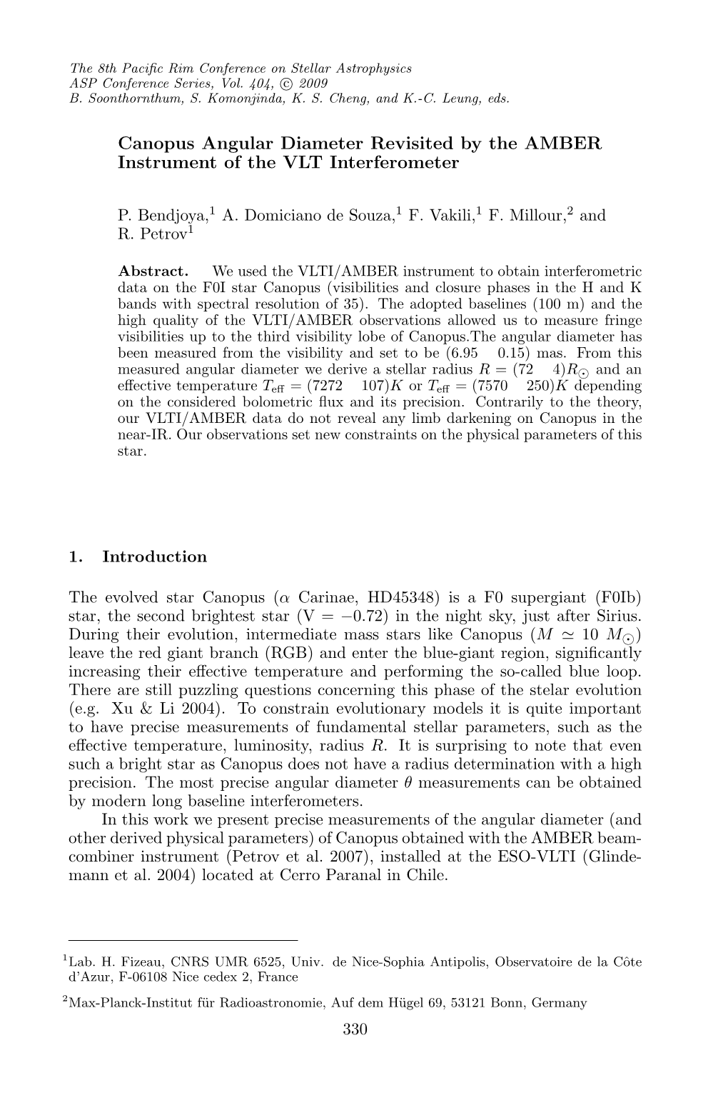 Canopus Angular Diameter Revisited by the AMBER Instrument of the VLT Interferometer