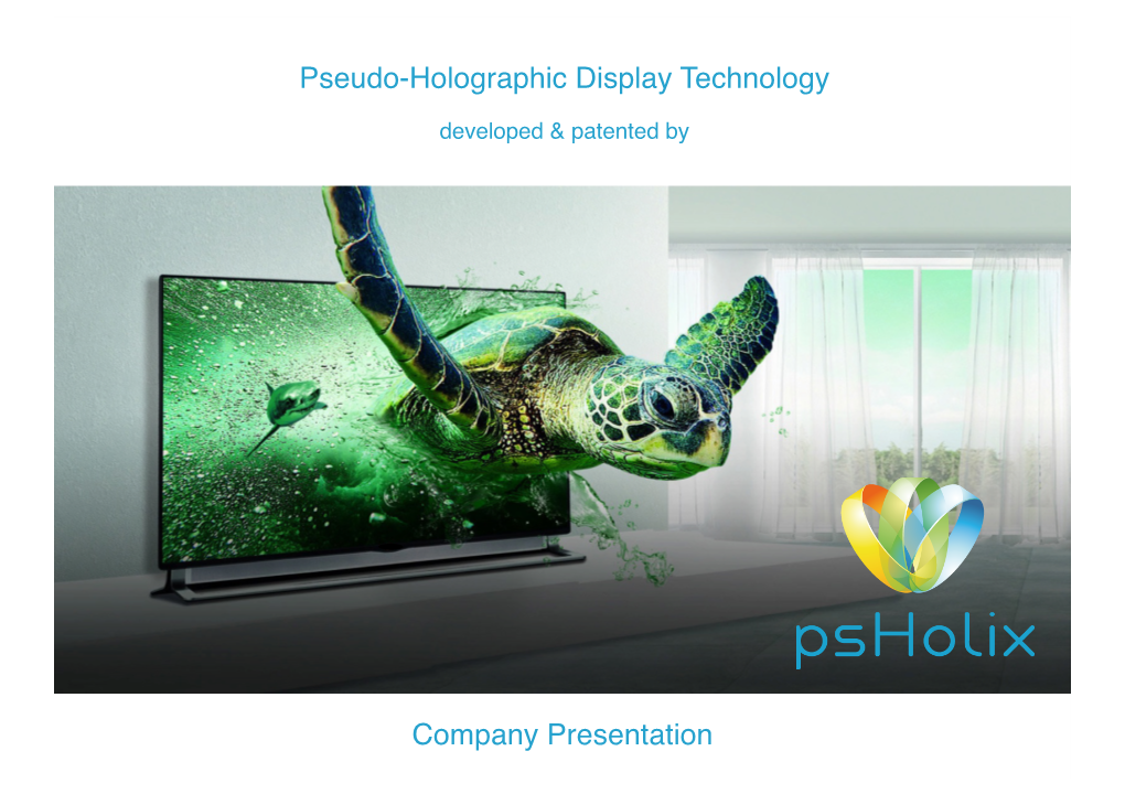 Psholix Company Presentation 10.2019