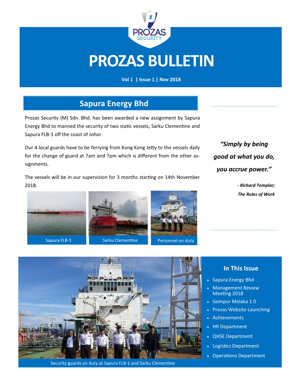 Prozas Bulletin