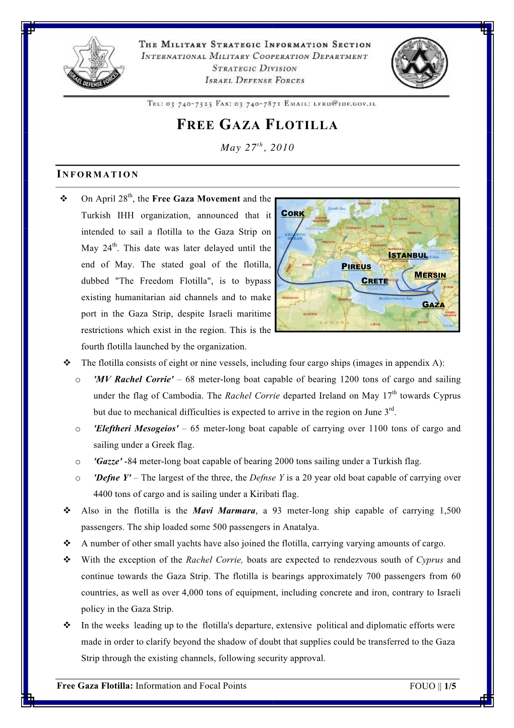 Free Gaza Flotilla