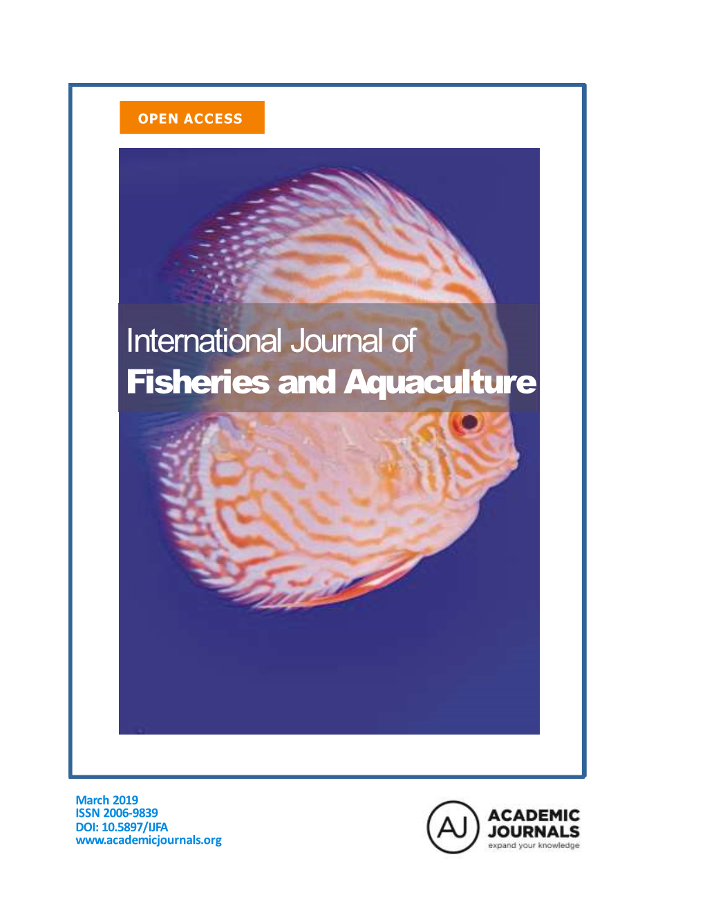 International Journal of Fisheries and Aquaculture