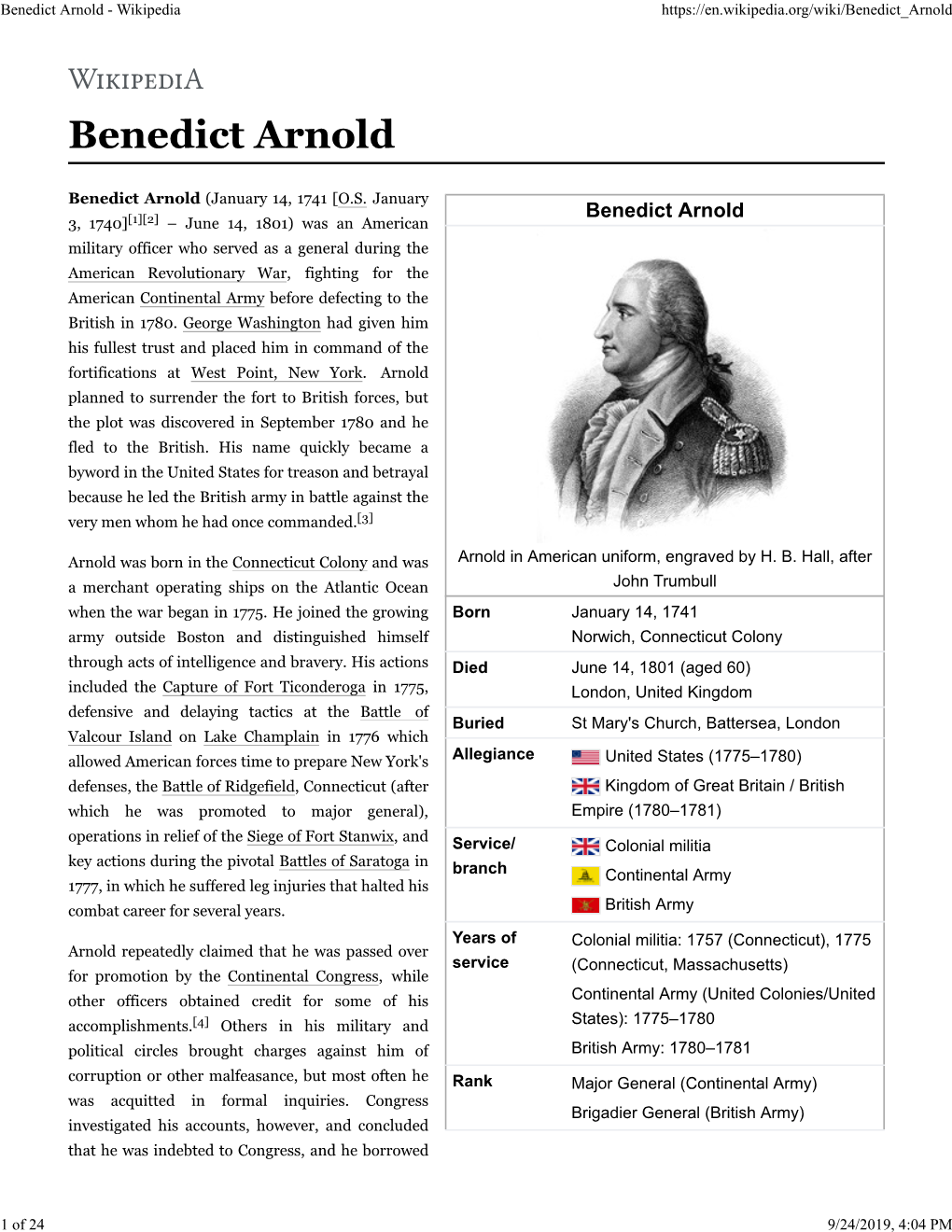 Benedict Arnold - Wikipedia