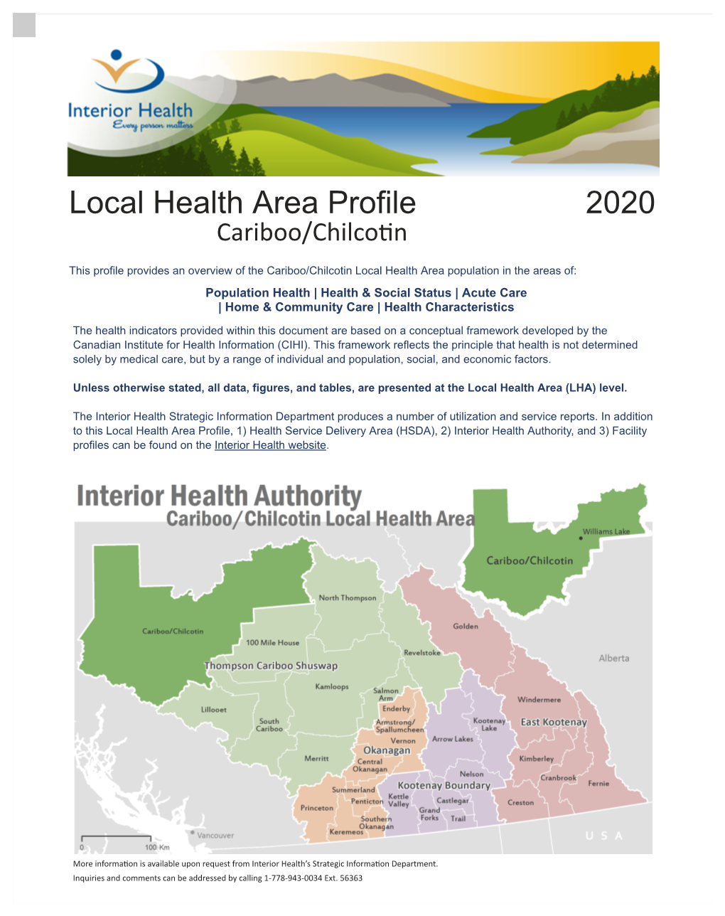 Cariboo/Chilcotin Local Health Area