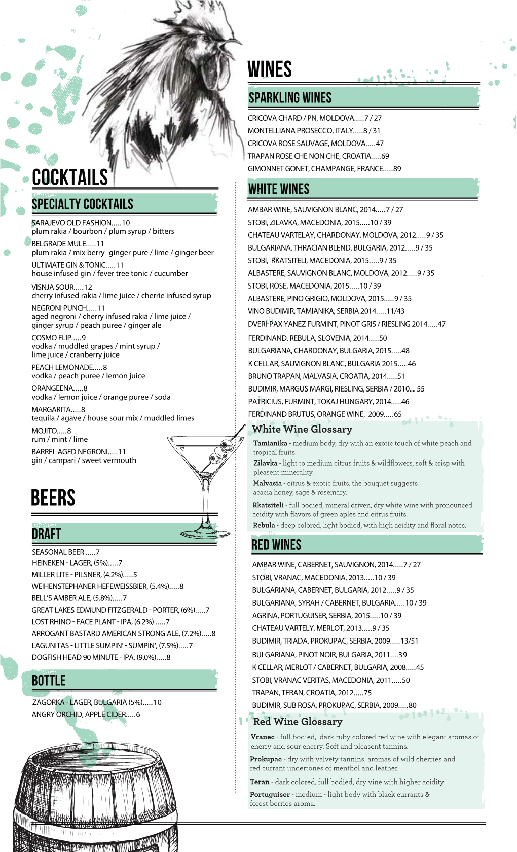 Drink Menu LEGAL Otvaranje