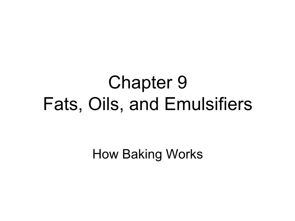 Introduction to Baking