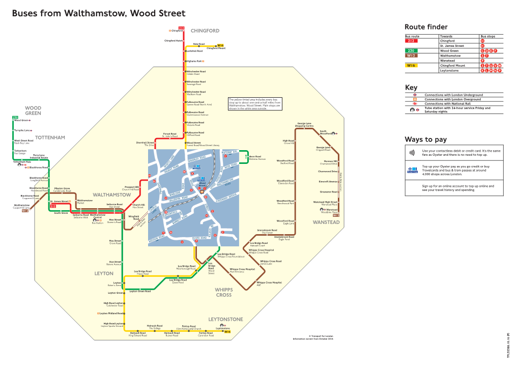 Buses from Walthamstow, Wood Street