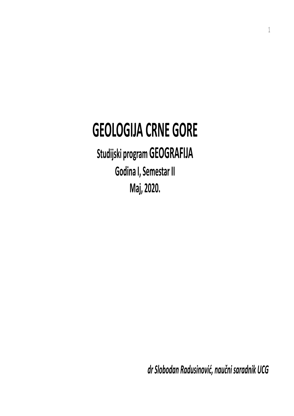 014 GEOLOGIJA CRNE GORE.Pdf Preuzmi