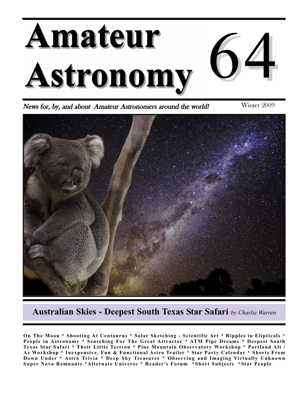 Article Published in Amateur Astronomy #64 On