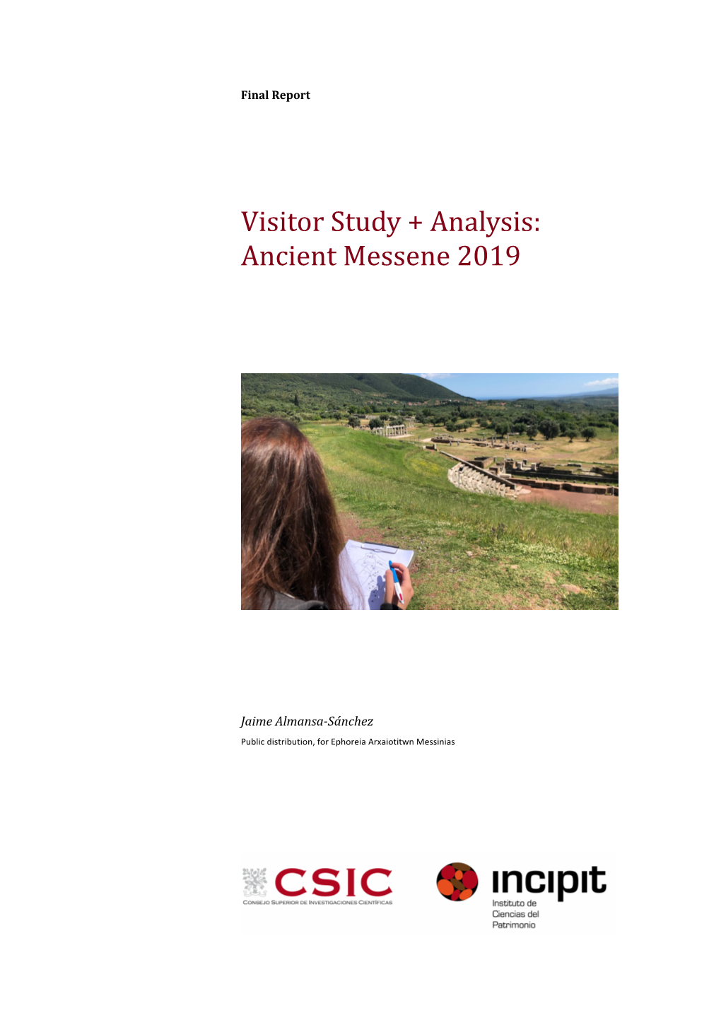 Visitor Study + Analysis: Ancient Messene 2019