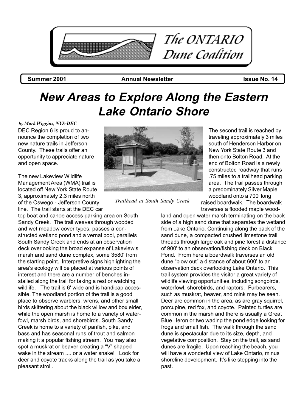 2001 TODC Newsletter