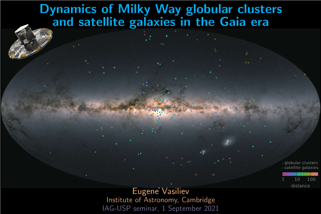 Dynamics of Milky Way Globular Clusters and Satellites in the Gaia