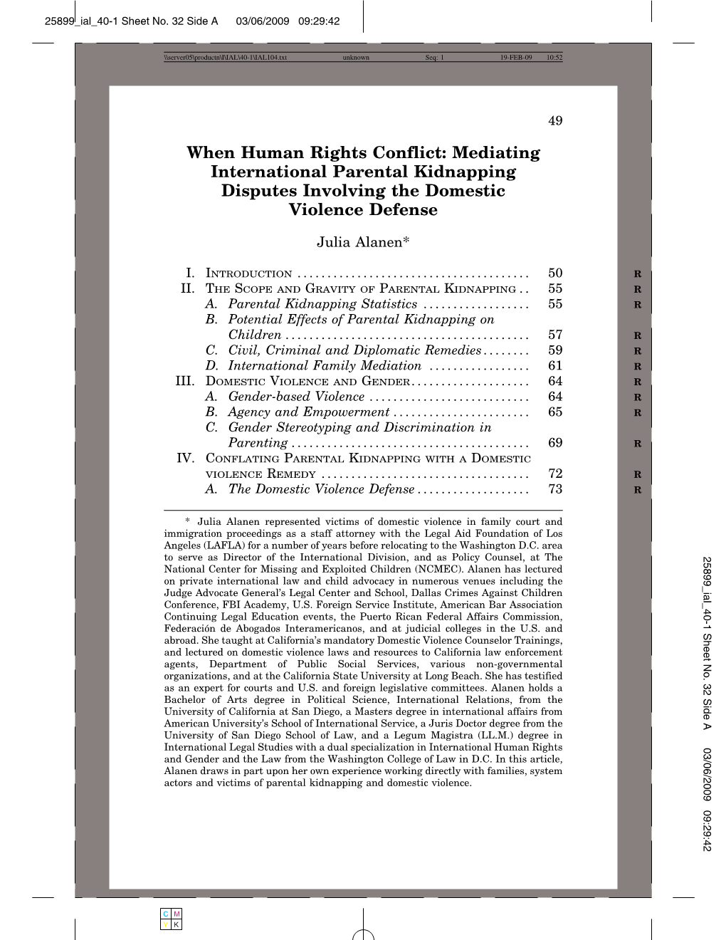 Mediating International Parental Kidnapping Disputes Involving The