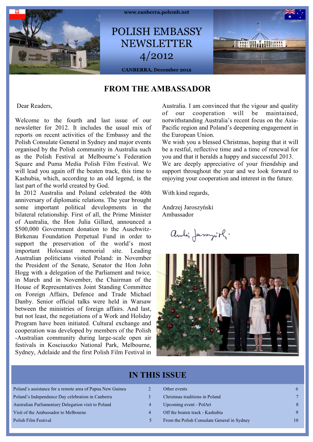 Polish Embassy Newsletter 4/2012