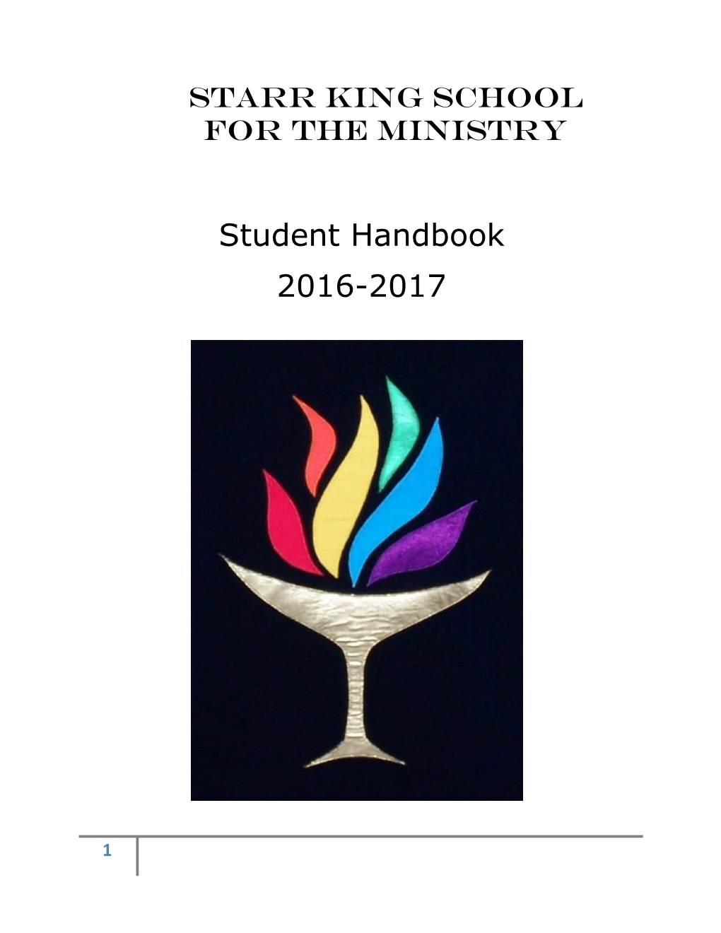 Student Handbook 2016-2017