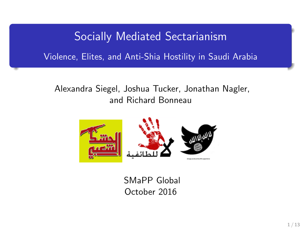 Socially Mediated Sectarianism