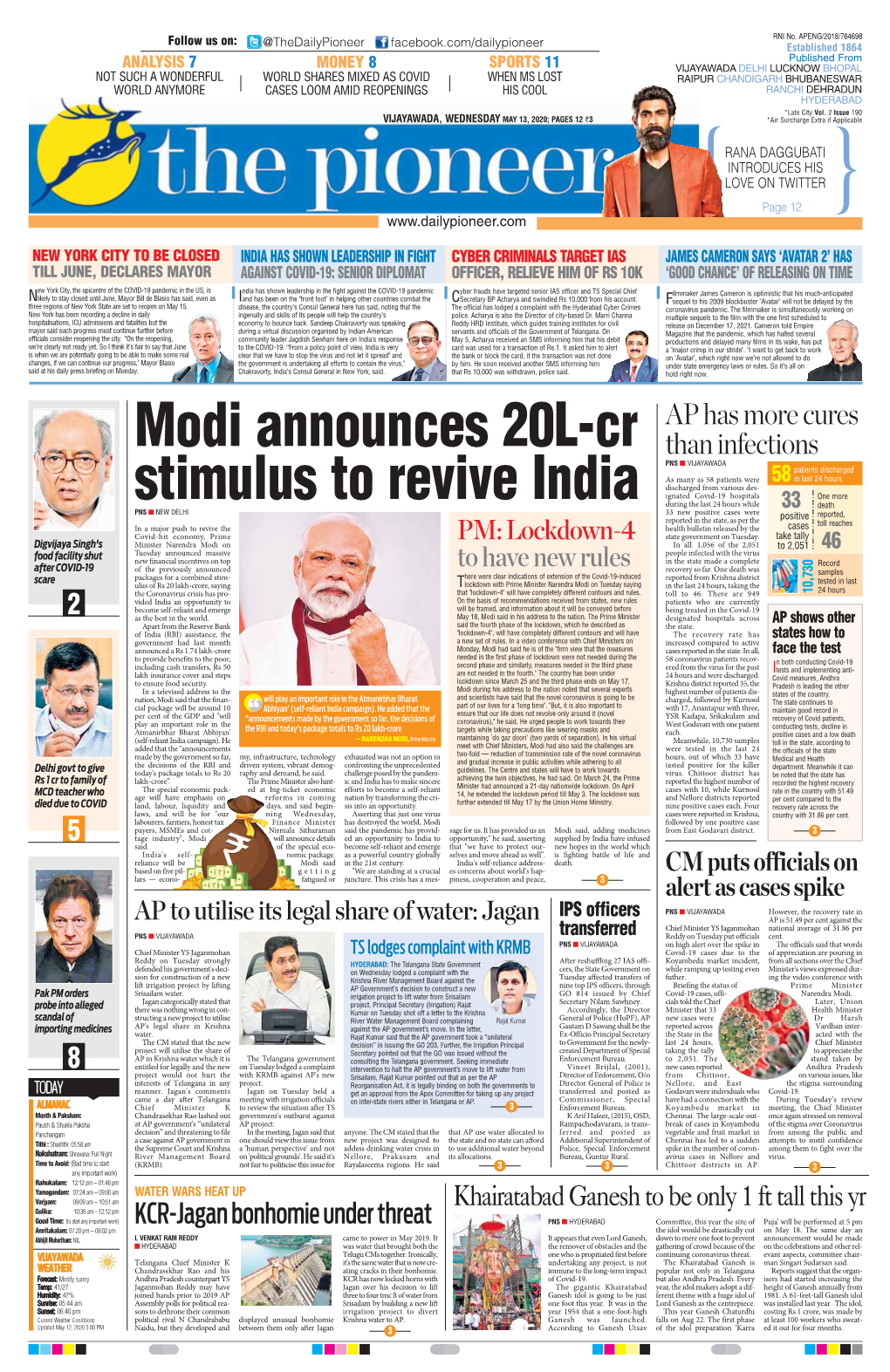 Modi Announces 20L-Cr Stimulus to Revive India