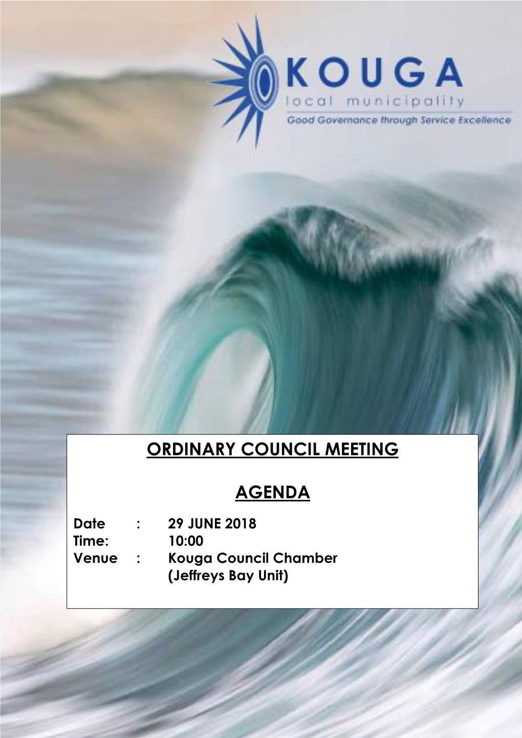 Ordinary Council Meeting Agenda