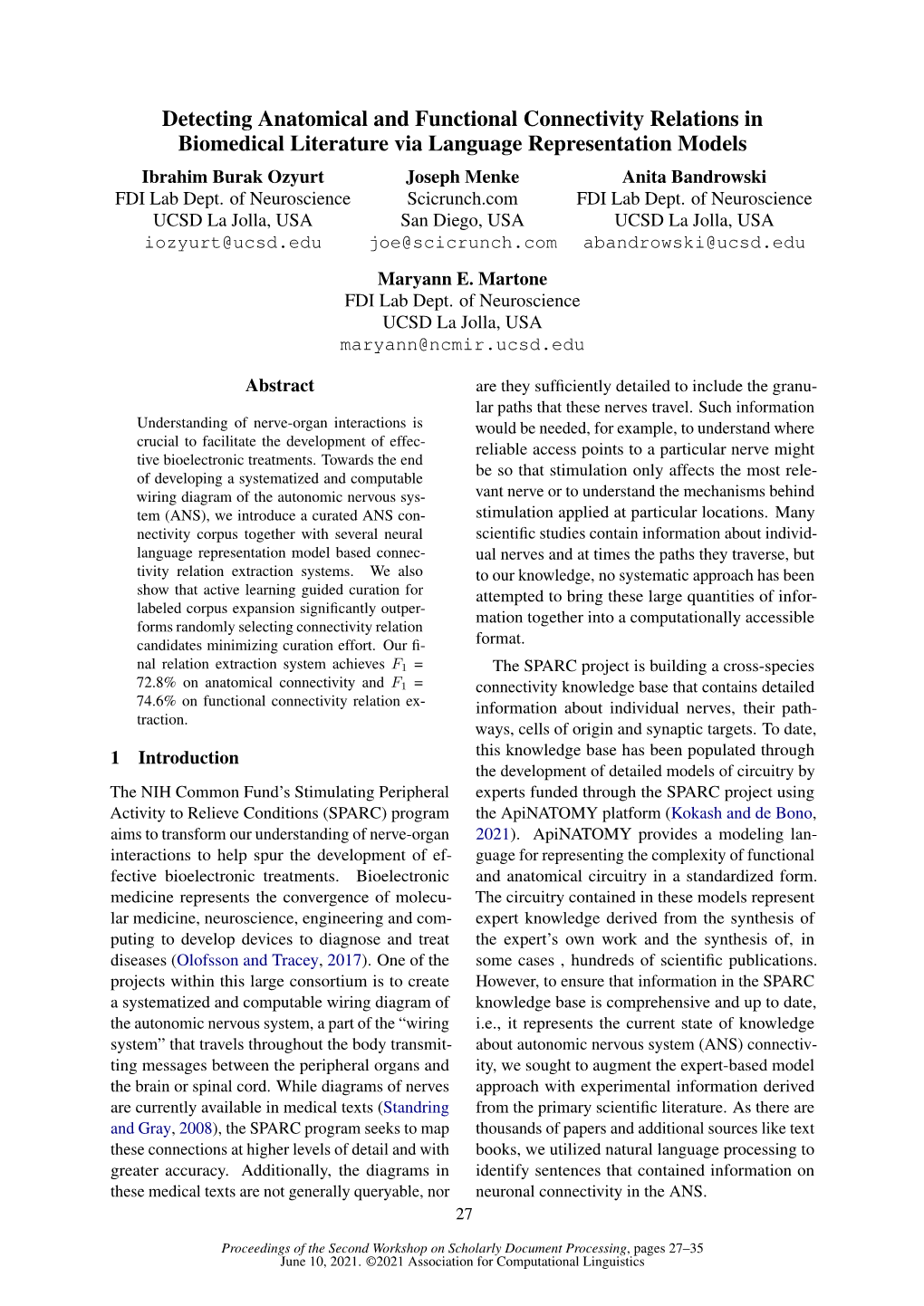 Detecting Anatomical and Functional Connectivity Relations In