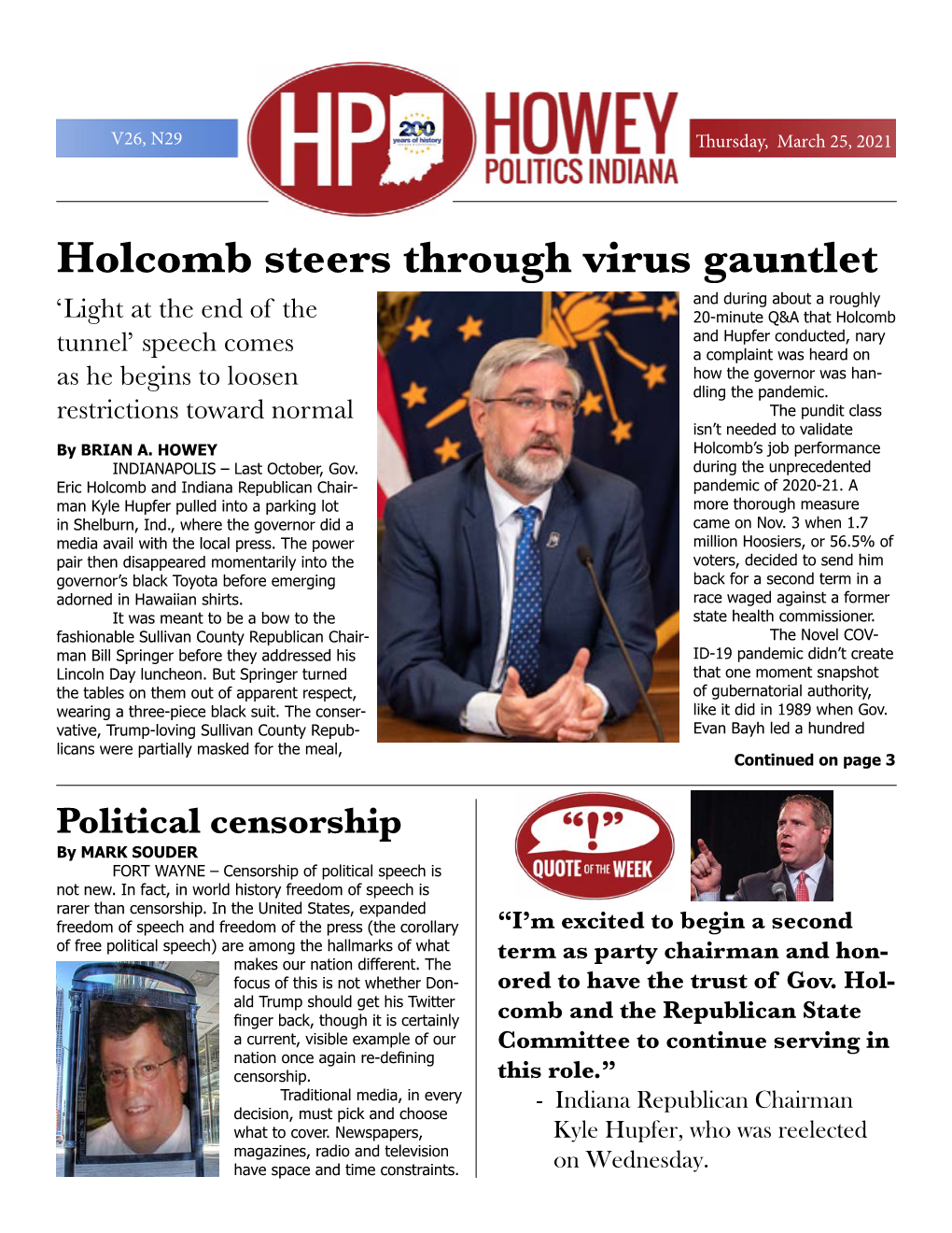 Howey Politics