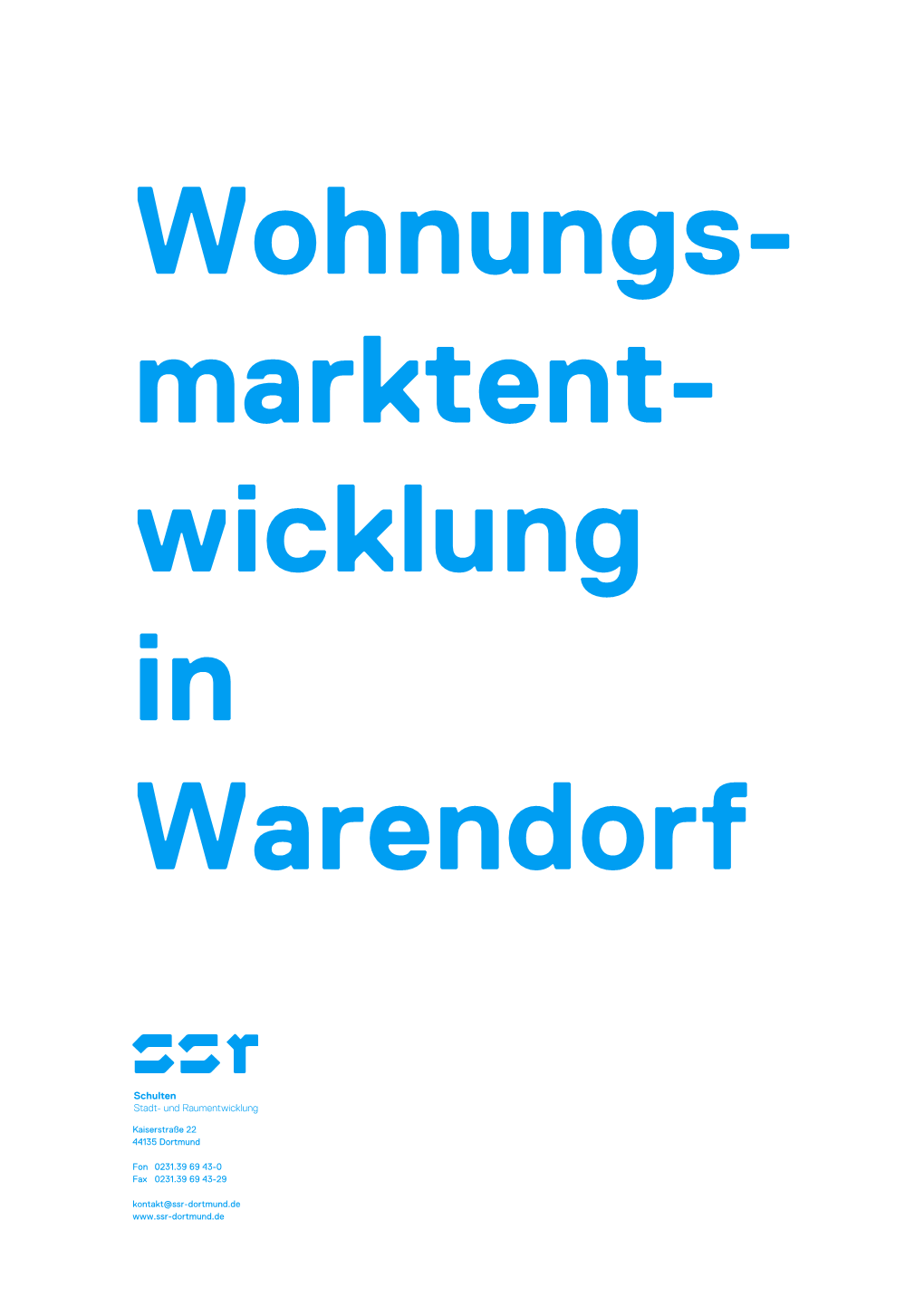 Wohnungs- Marktent- Wicklung in Warendorf