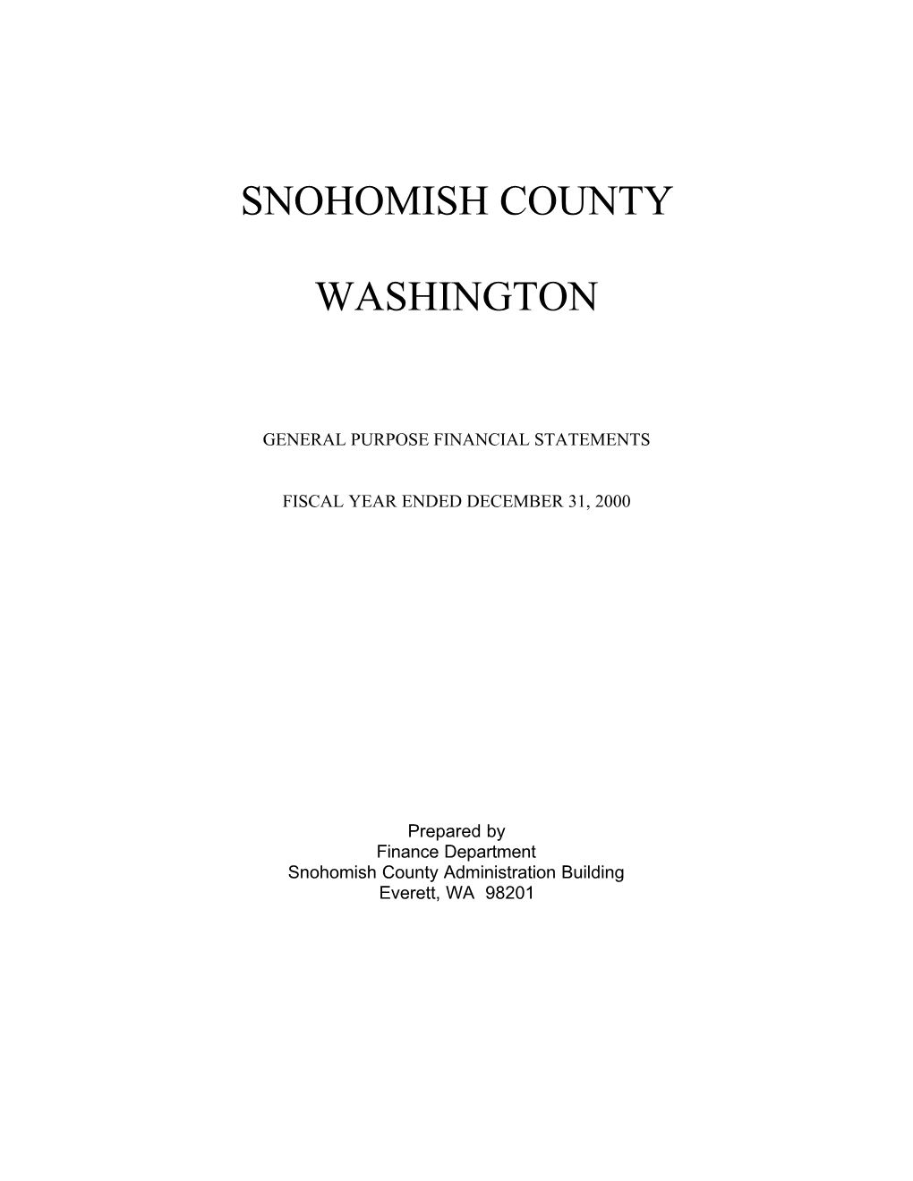 Snohomish County Washington