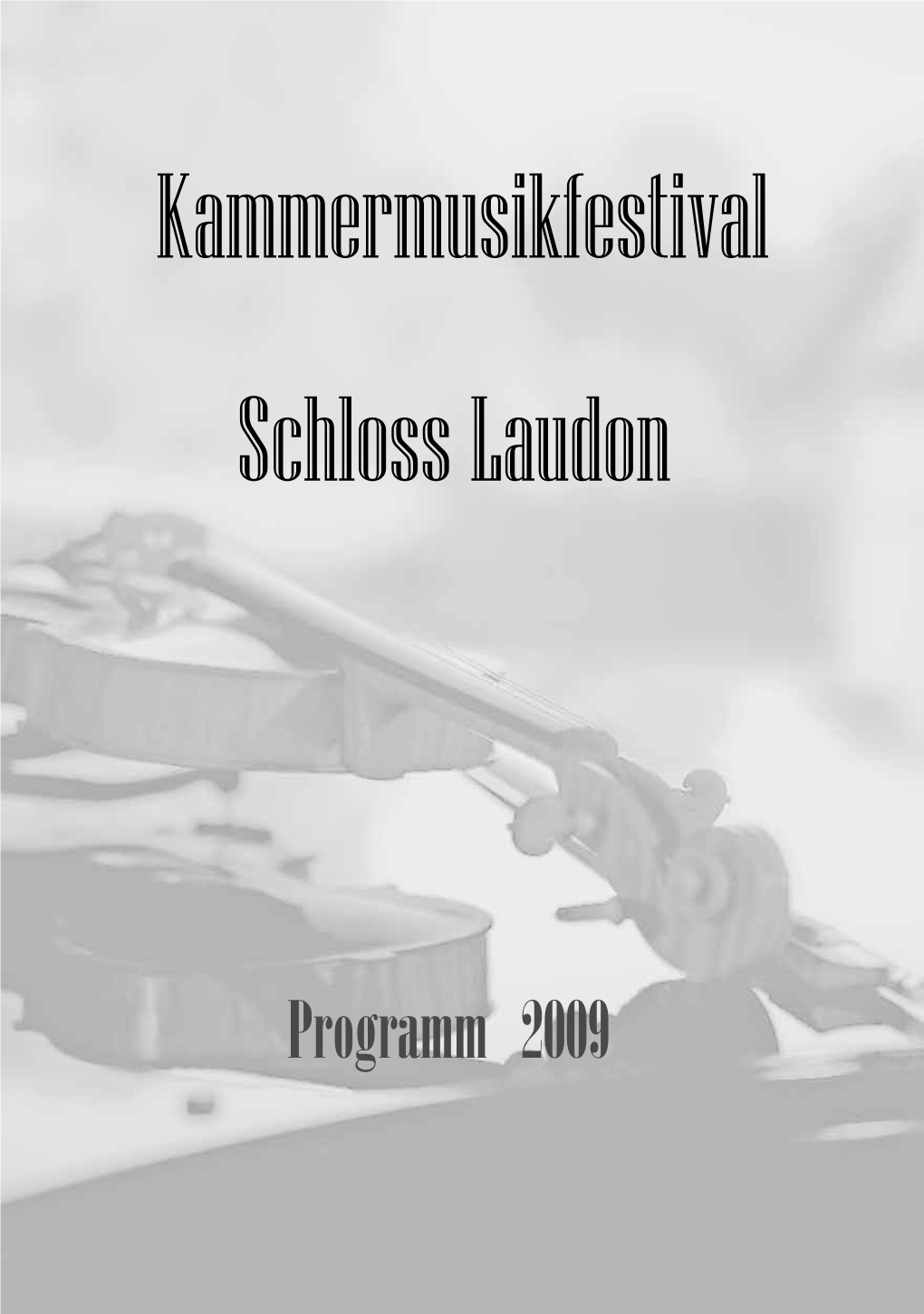 Programmheft 2009