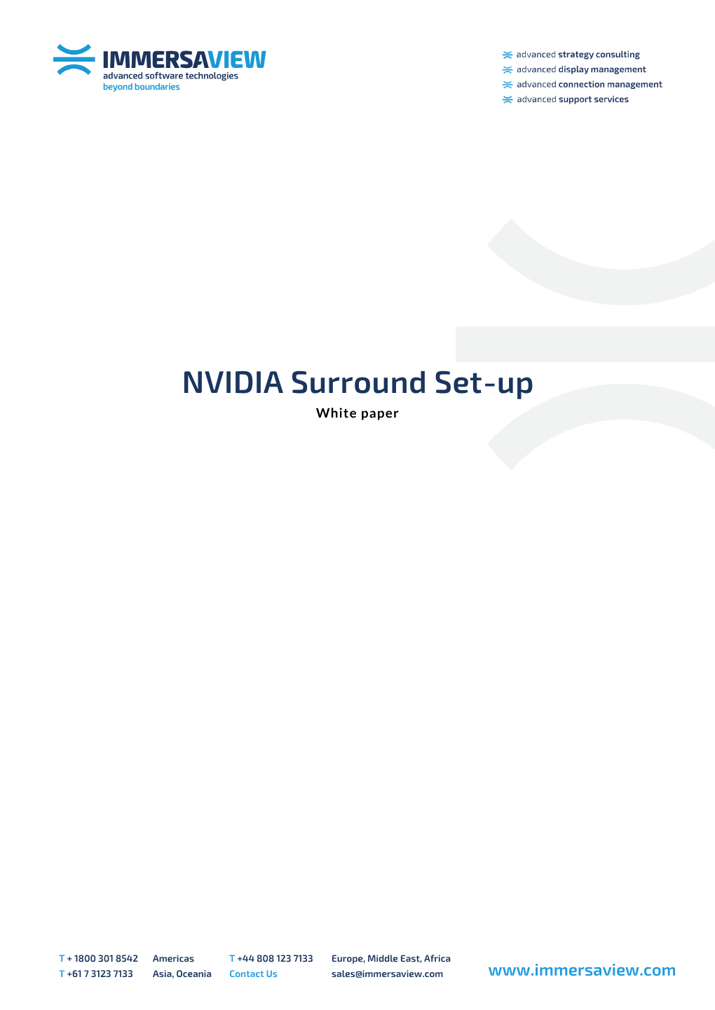 NVIDIA Surround Set-Up White Paper