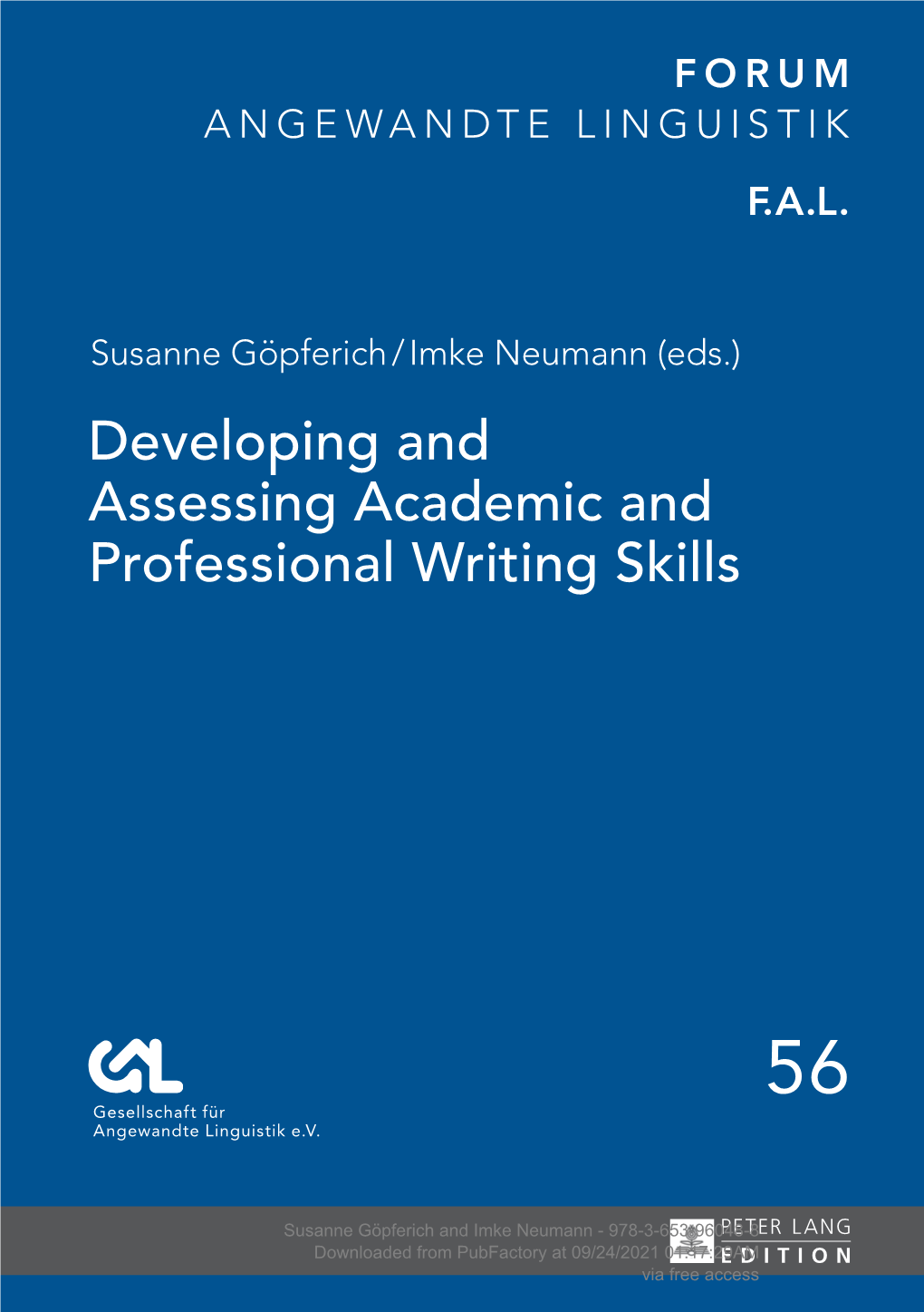 Developing and Assessing Academic and Professional Writing Skills