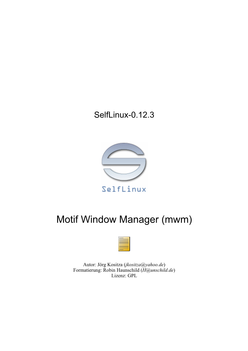 Motif Window Manager (Mwm)