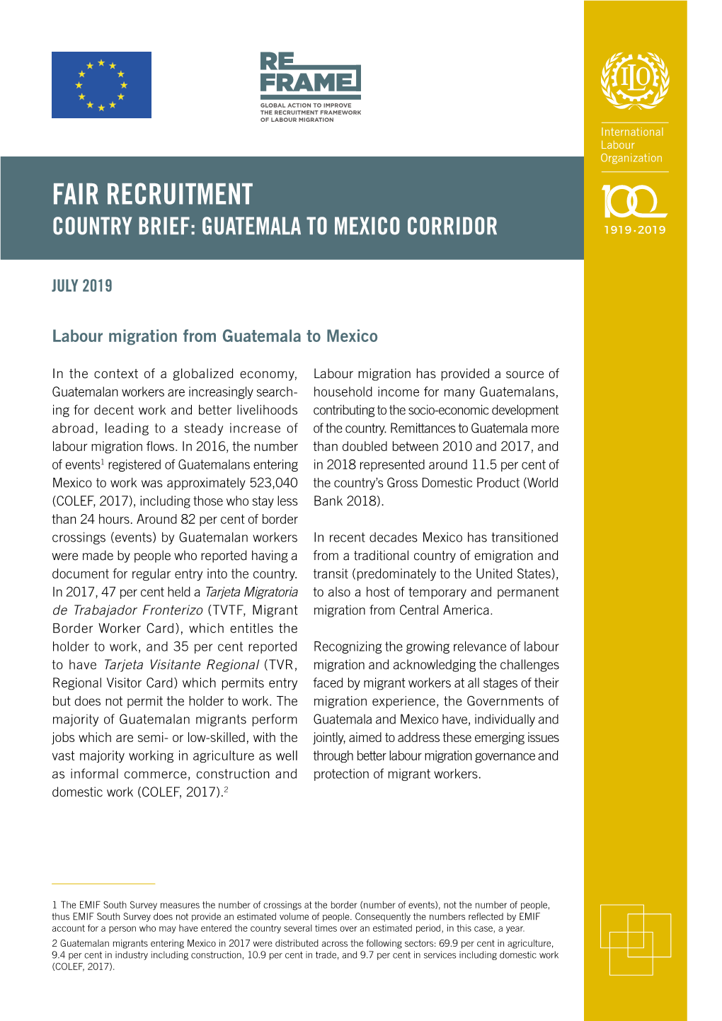 Fair Recruitment Country Brief: Guatemala to Mexico Corridorpdf