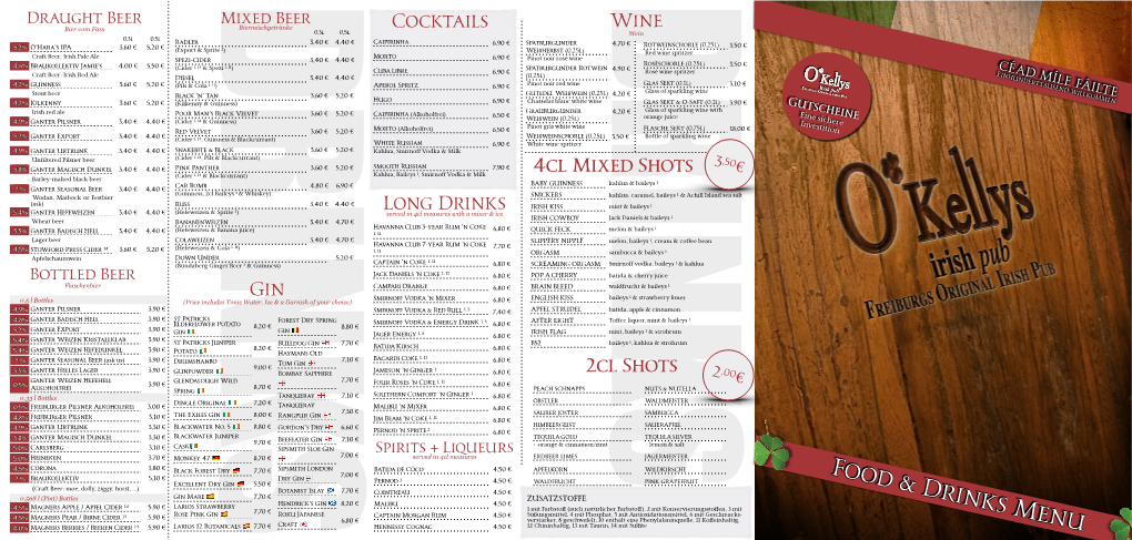 Okellys-Menu